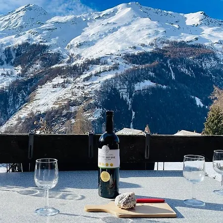 Authentique Avec Vue Panoramique, La Sage Chalet Evolène
